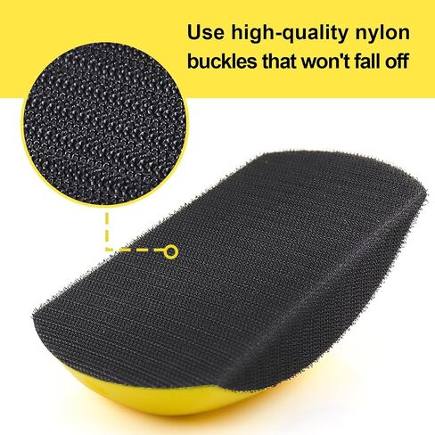 Hand Sanding Blocks Round and Mouse-Shaped for 6 Inch Hook and Loop discs Ideal ForWoodworking, Furniture Restoration, Home and Automotive Body (1Pcs 6" Mouse) in Kuwait