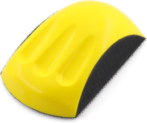Hand Sanding Blocks Round and Mouse-Shaped for 6 Inch Hook and Loop discs Ideal ForWoodworking, Furniture Restoration, Home and Automotive Body (1Pcs 6" Mouse) in Kuwait