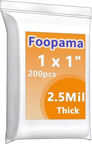 Foopama 200 جهاز كمبيوتر شخصى 1.5 "× 1.5" سميكة صغيرة واضحة البريدي بولي قفل أكياس بلاستيكية ختم Reclosable البريدي حقيبة دائم 2.4 مل مجوهرات أقراط قلادة حلقة عملة الخرز حبوب منع الحمل أكياس سستة in Kuwait