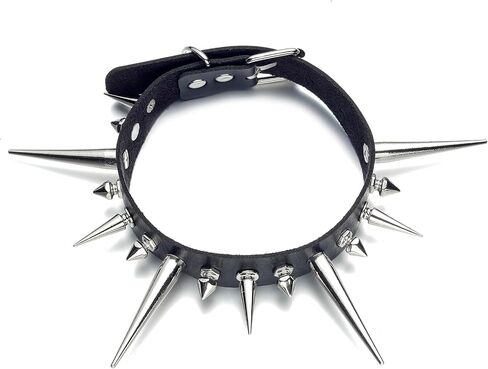 FNQUFUJ Goth Necklaces Long Spiked Choker Punk Rock Collar Halloween Costume Jewelry Gothic Accessories in Kuwait