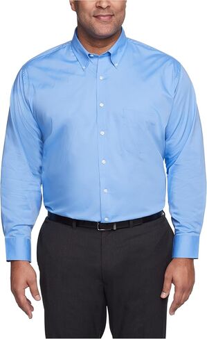 Izod Men's BIG FIT Dress Shirts Stretch Solid (Big and Tall) in Saudi Arabia