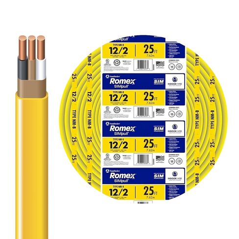 سلك 288221 12/2WG NMB من Southwire 25-قدم 25 قدم أصفر 28828221 1 in Kuwait