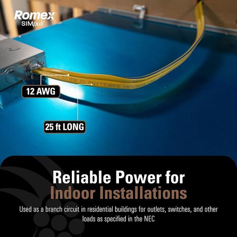 سلك 288221 12/2WG NMB من Southwire 25-قدم 25 قدم أصفر 28828221 1 in Kuwait
