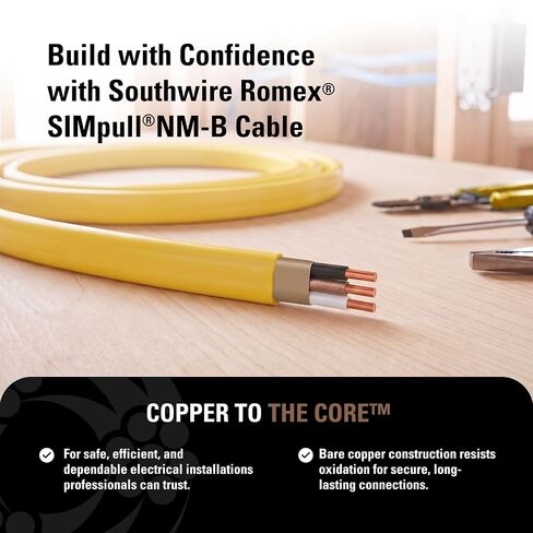 سلك 288221 12/2WG NMB من Southwire 25-قدم 25 قدم أصفر 28828221 1 in Kuwait