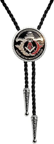 JPJZY BRBAM Freemason رمز بولو التعادل للرجال الماسونية مربع والبوصلة بولو ربطة العنق المجوهرات in Kuwait