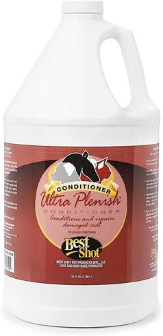 Best Shot Ultra Plenish Conditioner, Coat Release Technology, Ideal Pet Grooming Supplies, Moisturizing Conditioner for Dogs, Cats, and Horses, 1 Gallon in Saudi Arabia