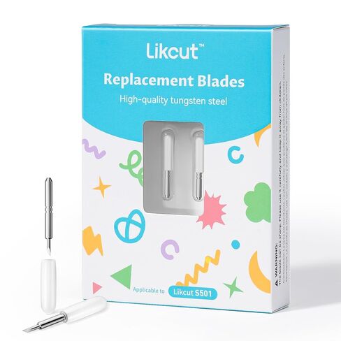 Likcut Foil Transfer Kit Compatible with Likcut S501 & S41 Vinyl Cutter, 3 Interchangeable Tips with Foil Transfer Sheets for Crafting DIY Card Scrapbooking Supplies in Kuwait
