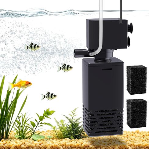 Aquarium Internal Filter, Quiet Fish Tank Filter Pump, Mini-3W in Saudi Arabia
