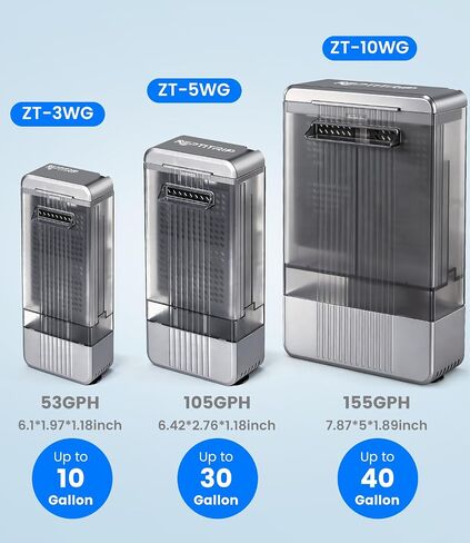 Aquarium Filter with U-V Light, Turtle Tank Filter for Up to 10 Gallon in Saudi Arabia