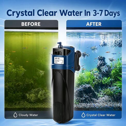 COOSPIDER Fish Tank Filter U-V Submersible Aquarium Filter 132GPH in Saudi Arabia