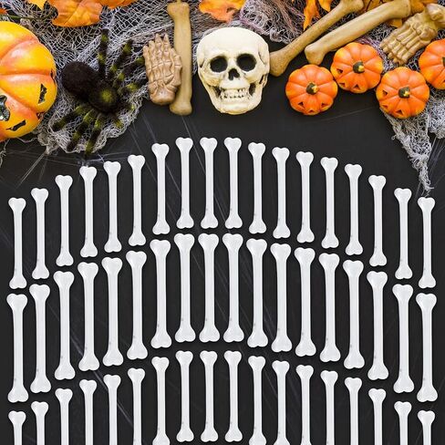 60PCS Mini Plastic Bones, Small Plastic Bones for Halloween Decor in Saudi Arabia