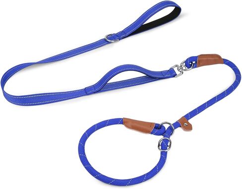 Joytale Slip Lead Dog Leash with Dual Handle, No Pull, Black, 6FT x 3/8" in Saudi Arabia