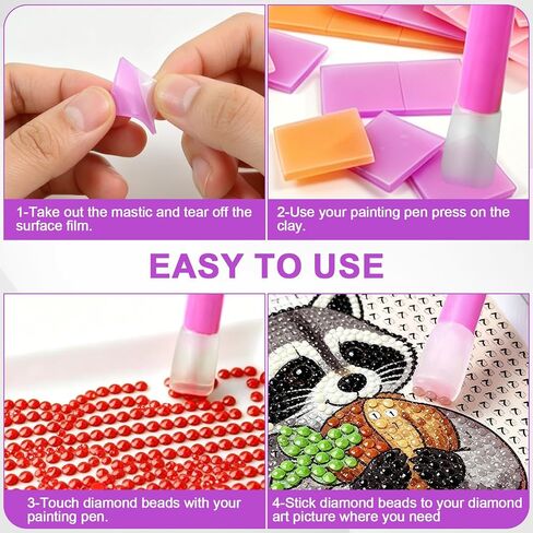 90PCS Diamond Art Wax Refills Kit, DIY Diamond Glue Clay Putty for Diamond Dots, Colorful Art Wax for Embroidery Accessories, Diamond Art Tools Set, Multi-Purpose Craft Supplies, 0.8 x 0.8 Inches in Kuwait