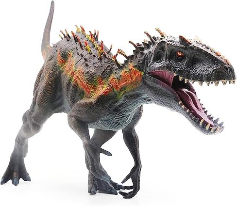 JR PARK Large Realistic Tyrannosaurus Rex Toy, 15.7 inch T-REX Dinosaur Colletion, Kids' Play Dinosaur & Prehistoric Creature Figures with Moveable Jaw, Red, Ages 8+ in Kuwait