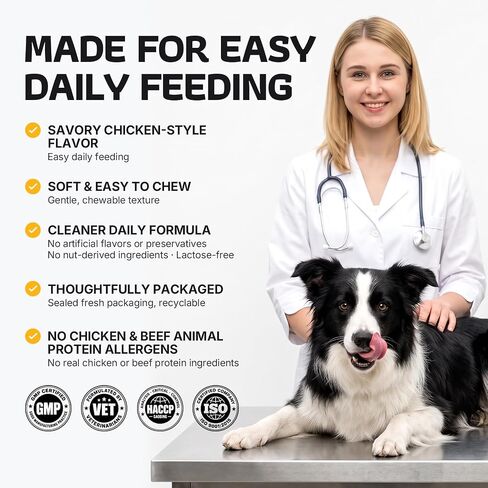 Turkey Tail Mushroom for Dogs 200 Count - Dog Multivitamin & Mushroom Chews in Kuwait