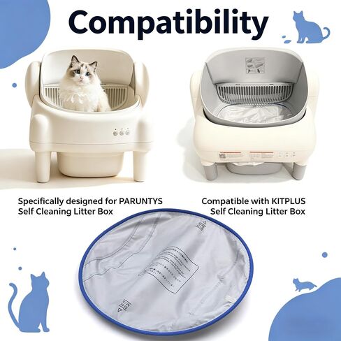 NewKe 2PCS Removable Waterproof Pad for PARUUNTYS Self Cleaning Litter Box in Saudi Arabia
