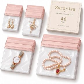 40 PCS Anti Tarnish Jewelry Bags, Upgraded EVA Pouches for Travel & Storage in Saudi Arabia