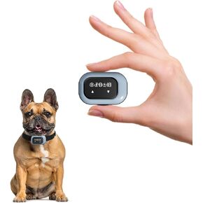 2026 Ultra-Small Bark Collar with Optional Shock, Vibration & Sound, Barking Record Collar for Small Dogs 5-15lbs, Only 1 * 1.7in & 0.8oz, Rechargeable, IPX7 Waterproof, 5 Sensitivity Levels (Blue) in Kuwait