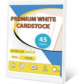 300 Sheets White Cardstock,8.5 x 11 Inch Cardstock Paper,80 lb/235gsm White Card Stock Perfect for Printing, DIY Projects, Invitations, Scrapbooking, Drawings & Crafts in Kuwait