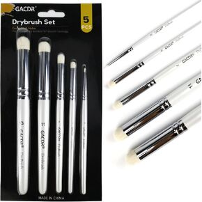 GACDR Dry Brush Miniature Painting, 5 Sizes Drybrush Set for Miniature 40k Citadel Model Paint,Hobby Detail Paint Brushes in Kuwait