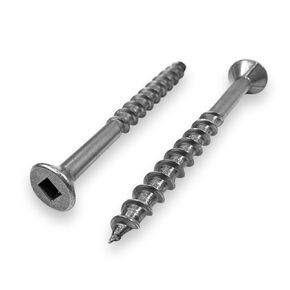 100 Qty #8 x 1-5/8" Stainless Steel Fence & Deck Screws - Square Drive Type 17 (BCP210) in Kuwait