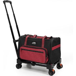 Cat Carrier with Wheels, Airline Approved Soft Sided Pet Carrier in Kuwait