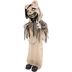 Haunted Hill Farm 3.3-Ft. Burlap Bear Halloween Animatronic in Saudi Arabia