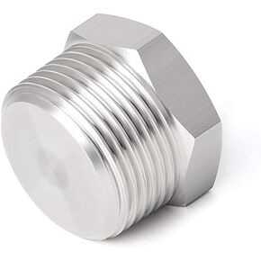 Joywayus 4Pcs Stainless Steel Outer Hex Thread Socket Pipe Plug Fitting 3/8" NPT Male in Kuwait