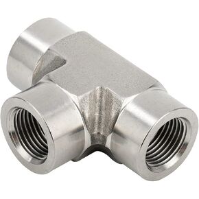 Metalwork 316 Stainless Steel Pipe Fitting, Forged Tee, NPT Female x NPT Female x NPT Female (1 Pc, 1" x 1" x 1") in Saudi Arabia