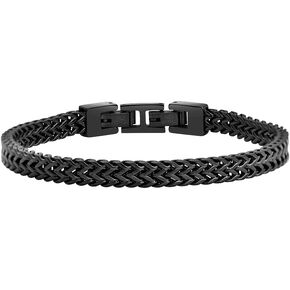 Geoffrey Beene Men’s Stainless Steel Double Franco Chain Bracelet with Extension in Saudi Arabia