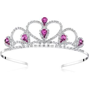 Lovelyshop Silver Rhinestone Princess Tiara for Girls Ages 5–8 in Saudi Arabia
