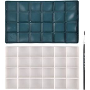 Transon Artist Paint Saver Palette 24 Wells with 1 Fine Paintbrush in Kuwait