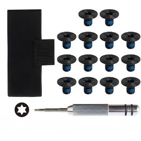 Minimalist Wallet Repair Kit Compatible with Ridge Wallets, 16 Pcs Replacement Parts Include T-Shaped Elastic Band, 14 Screws and Screwdriver for Men's Metal RFID Front Pocket Card Holder in Kuwait