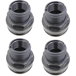 ¾"، 3/4 بوصة حاجز ABS ملولب × ملولب NPT قياسي 2 زوج (4 عبوات) مطاط NBR 2 × حشية، 4 وحدات لكل وحدة، توصيل أنبوب PVC قياسي 3/4 بوصة، in Kuwait