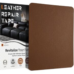 Leather Repair Patch Tape Self-Adhesive, 8x11In Vinyl Patch Black in Kuwait