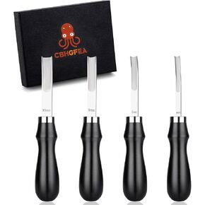 CBHGFEA 4 Size Leather Edge Skiving Bevelers Tool Set (4mm 6mm 8mm 10mm) in Saudi Arabia