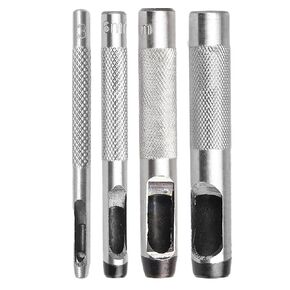 4-Piece Set Grommets Hole Punch, (1/8, 1/4, 3/8, 1/2 inch) Steel Hollow Leather Punch Set, Accessory for The ASDFGHT Grommet Tool Kit in Kuwait