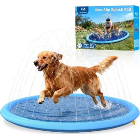 67'' Splash Pad for Dogs, Dog Splash Heavy Duty, Thick Non-Toxic Dog Pool in Kuwait