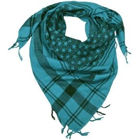 LOVARZI Skull Scarf for Men & Women - Black & White Cotton Square Neck Scarf - Palestinian Shemagh Tactical Scarf - Pirate Bandana Head Wrap With Skulls - Goth Accessories Halloween Scarf in Kuwait