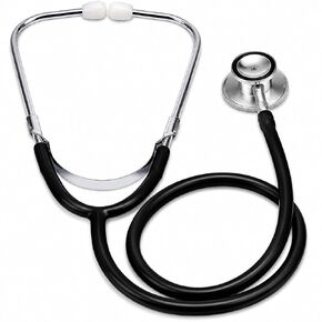Novamedic Classic Black Dual Head Stethoscope, 22-inch, Adult Size Stethoscope for Nurses, Doctors, ETMs, Nursing Homes, Cardiac Diagnostic, Cardiology and Medical Supplies Kit, in Kuwait