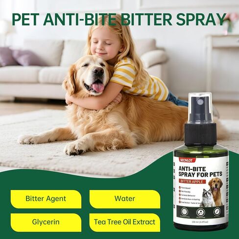 Bitter Apple Spray for Dogs,2 Bottle No Chew Training Aid Stop Chewing Spray for Pets Safe for Furniture,Shoes,Behavior Corrector in Saudi Arabia