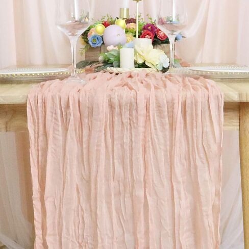 FUHSY 13FT Cheesecloth Table Runner Dark Purple Rustic Gauze Table Runner Long Sheer Cheese Cloths for Wedding Ceremony Reception Bridal Shower Decorations Boho Halloween Table Runner Rectangle in Kuwait