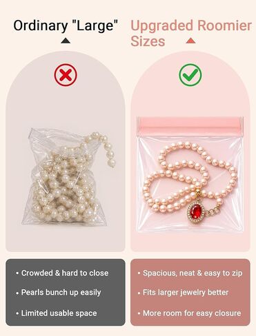 40 PCS Anti Tarnish Jewelry Bags, Upgraded EVA Pouches for Travel & Storage in Saudi Arabia