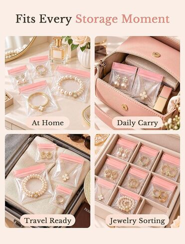 40 PCS Anti Tarnish Jewelry Bags, Upgraded EVA Pouches for Travel & Storage in Saudi Arabia