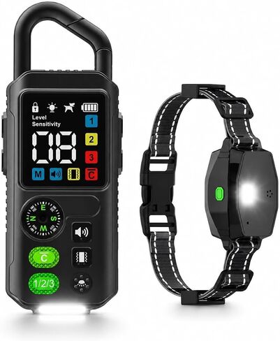 2-in-1 Dog Shock Collar & Bark Collar for 2 Dogs with Remote, 15-110lb in Kuwait