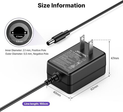 6V Charger for Ride On Toys, 6 Volt Battery Charger for Kids Ride on Car in Kuwait