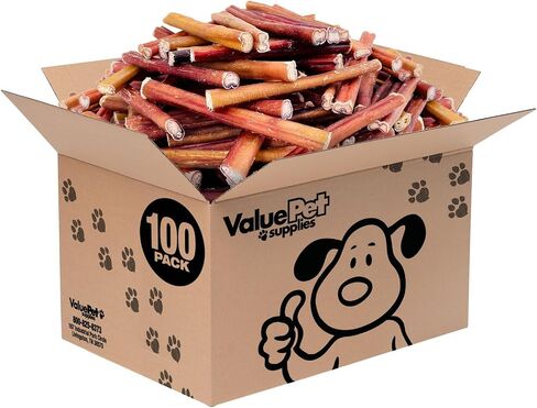 ValueBull Bully Sticks for Dogs, Medium 6 Inch, 100 Count in Saudi Arabia