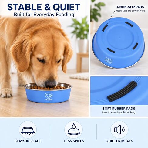 24 oz Stainless Steel Dog & Cat Bowl with Chew-Resistant PP Outer Layer in Saudi Arabia