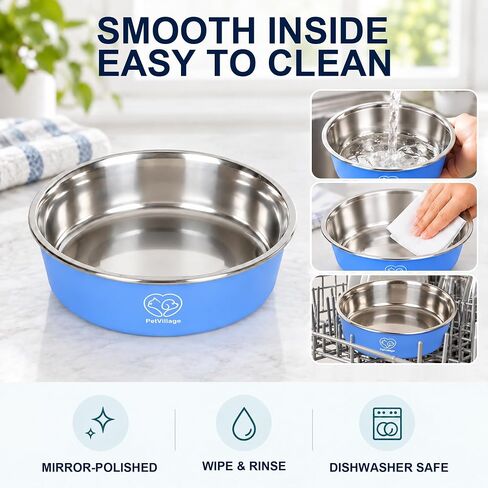 24 oz Stainless Steel Dog & Cat Bowl with Chew-Resistant PP Outer Layer in Saudi Arabia