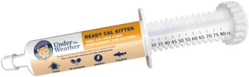 Under the Weather Pet | Ready Cal for Kitten | High Calorie Pet Nutritional Supplement for Weight Gain & Healthy Weight Maintenance | 10 Vitamins, 7 Minerals, Omega Fatty Acids & Carbohydrates | 80cc in Kuwait